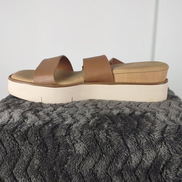 Bamboo Cycle-04 Tan Strappy Sandals – Size 5.5 – 2" Heel – All Manmade - Picture 4 of 9